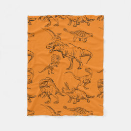 DINOSAUR ERA CARTOON QUOTE FLEECE DEKEN