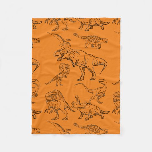 DINOSAUR ERA CARTOON QUOTE FLEECE DEKEN (Voorkant)