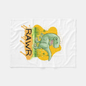 DINOSAUR ERA CARTOON QUOTE FLEECE DEKEN (Voorkant (Horizontaal))