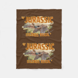 DINOSAUR ERA CARTOON QUOTE FLEECE DEKEN