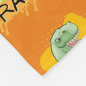 DINOSAUR ERA CARTOON QUOTE FLEECE DEKEN (Hoek)