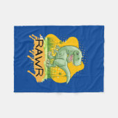 DINOSAUR ERA CARTOON QUOTE FLEECE DEKEN (Voorkant (Horizontaal))