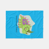 DINOSAUR ERA CARTOON QUOTE FLEECE DEKEN (Voorkant (Horizontaal))