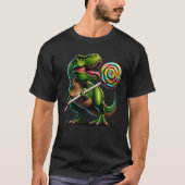 Dinosaur Eten Lollipop Snoep Lover Voor Kinderen T-shirt (Voorkant)