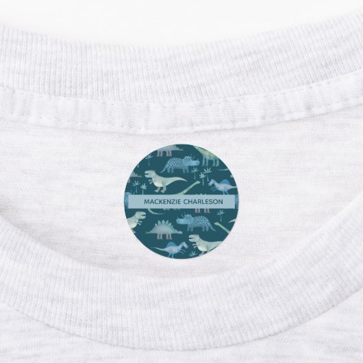 Dinosaur Etiketten voor aangepaste naam Labels (Aangebracht)