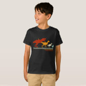 Dinosaur Evolution T-Rex Kip  T-shirt (Voorkant volledig)