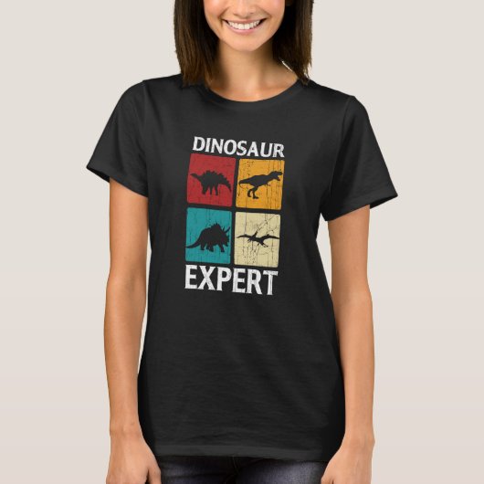 Dinosaur Expert Rex Dino Tyrannosaurus Rex T-shirt (Voorkant)