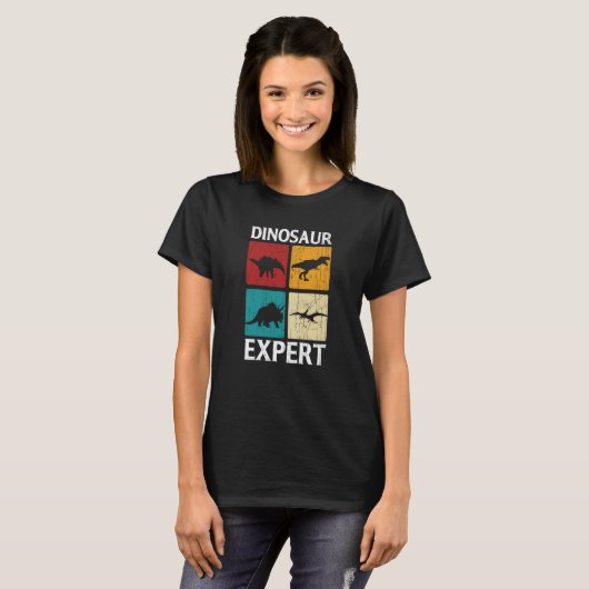Dinosaur Expert Rex Dino Tyrannosaurus Rex T-shirt (Voorkant volledig)