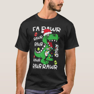Dinosaur Fa Ra Ra Rawr Rex Kerstmis Paja T-shirt