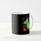 Dinosaur Fa Ra Ra Rawr T-Rex Funny Kerstmis Xm Koffiemok (Voorkant rechts)