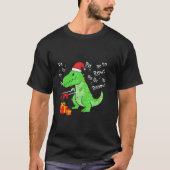 Dinosaur Fa Ra Ra Rawr T Rex Funny Kerstmis Xm T-shirt (Voorkant)