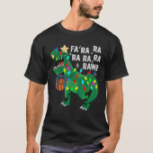 Dinosaur Fa Ra Rawr Rawr Dinosaur T Rex Kerstmis T-shirt (Voorkant)