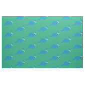 Dinosaur Fabric l Cute Blue Green Pattern Stof (Fat Quarter)