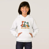 Dinosaur Family Hoodie (dochter) (Voorkant volledig)