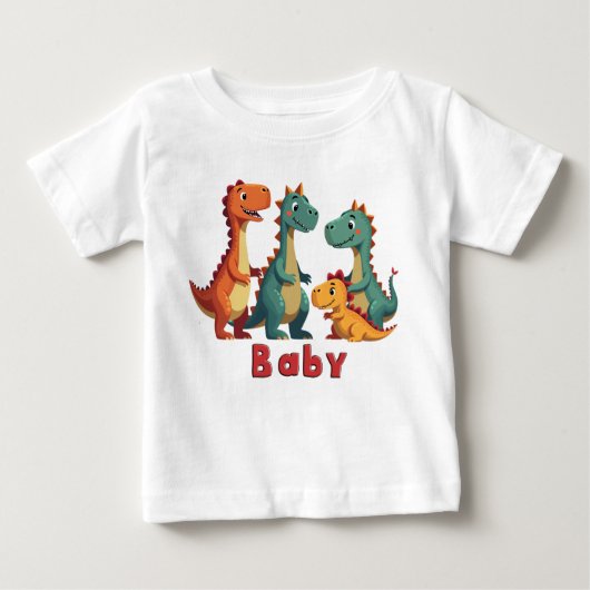 Dinosaur Family T-shirt (baby) (Voorkant)