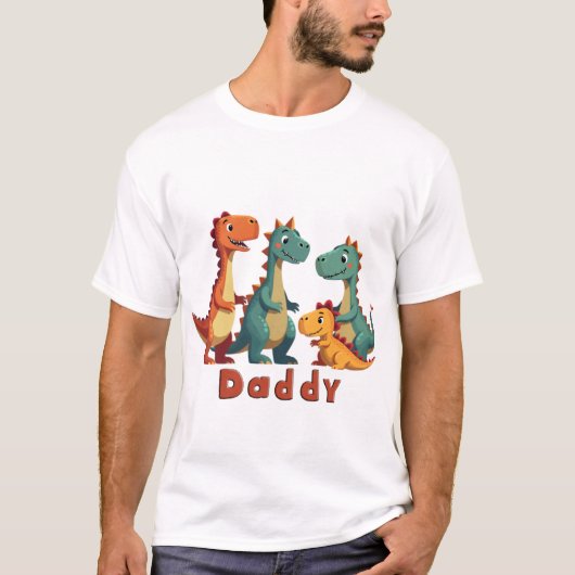 Dinosaur Family T-shirt (papa) (Voorkant)