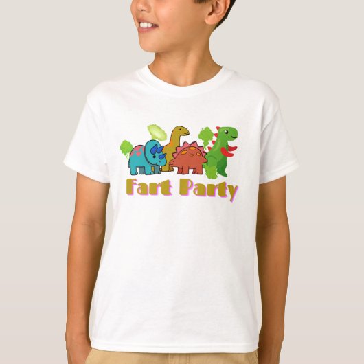 Dinosaur Fart Party T-shirt (Voorkant)