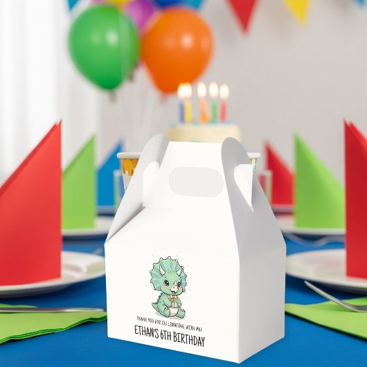 Dinosaur Favor Boxes - You Personalize Them Bedankdoosjes