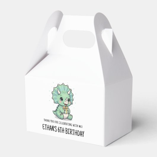 Dinosaur Favor Boxes - You Personalize Them Bedankdoosjes (Voorkant Zijde)