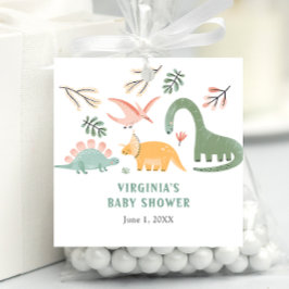 Dinosaur Favor Tag Bedankjes Labels