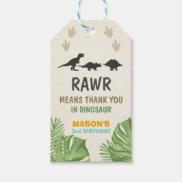 Dinosaur Favor Tags Dinosaur Birthday Party Cadeaulabel