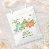 Dinosaur Favor Tassen Jongen Verjaardag Trex Trice Bedankzakje (Geknipt)