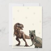 Dinosaur Feest Dieren Kinderen Verjaardag   Kaart (Achterkant)