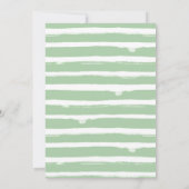 Dinosaur First Birthday Cute Dino Invitation  Kaart (Achterkant)