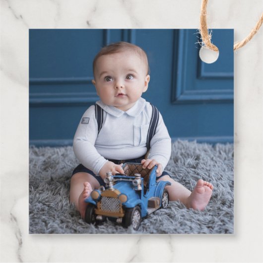 Dinosaur First Birthday Foto: Dank u wel Bedankjes Labels (Achterkant)