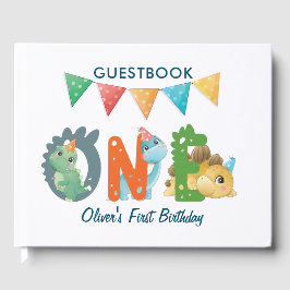 Dinosaur First Birthday Foto Gastenboek