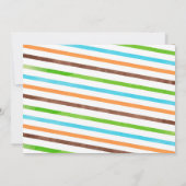 Dinosaur First Birthday Invitations Kaart (Achterkant)