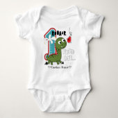 Dinosaur First Birthday Party Romper (Voorkant)