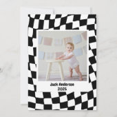 Dinosaur First Birthday, Skateboard Dinos 1 st  Kaart (Achterkant)