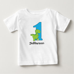 Dinosaur First Birthday Tshirt Personeelsformatie