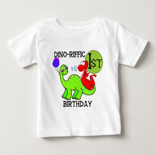 Dinosaur First Birthday Tshirts and Gifts (Voorkant)