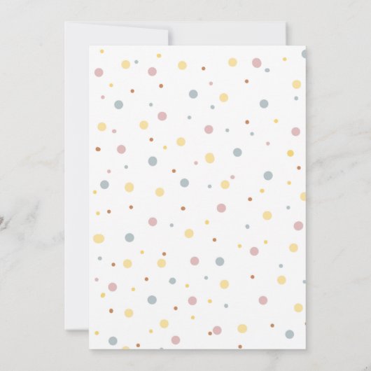 Dinosaur First Birthday uitnodiging (Achterkant)