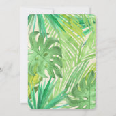 Dinosaur First Birthday Uitnodigingen Dinosaur Par (Achterkant)