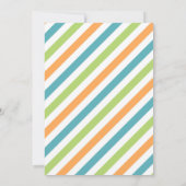 Dinosaur Five-A-Saurus 5th Birthday Party Kaart (Achterkant)