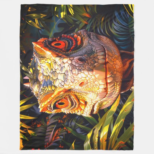 Dinosaur Fleece Deken (Voorkant)