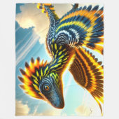 Dinosaur Fleece Deken (Voorkant)