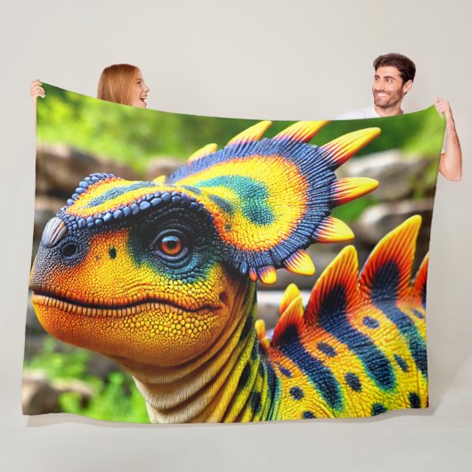 Dinosaur Fleece Deken (In situ)