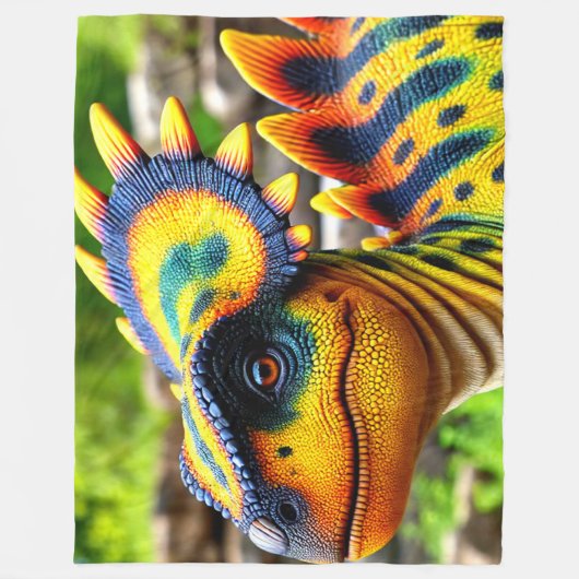 Dinosaur Fleece Deken (Voorkant)