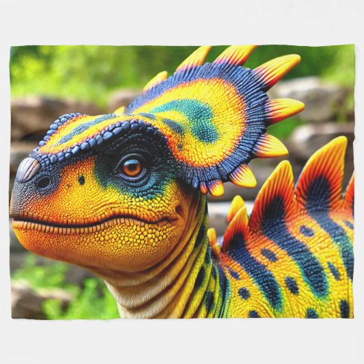 Dinosaur Fleece Deken (Voorkant (Horizontaal))