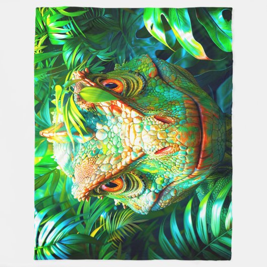 Dinosaur Fleece Deken (Voorkant)