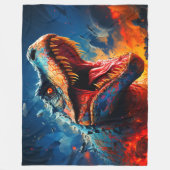 Dinosaur Fleece Deken (Voorkant)
