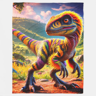 Dinosaur Fleece Deken