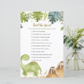 Dinosaur Floral Zoek het gastspel (Staand voorkant)