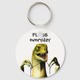 Dinosaur Flossing sleutelhanger