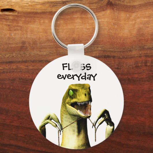 Dinosaur Flossing sleutelhanger (Voorkant)