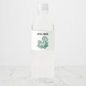 Dinosaur Food & Drink Labels Set- You Personalize! Waterfles Etiket (Voorkant)
